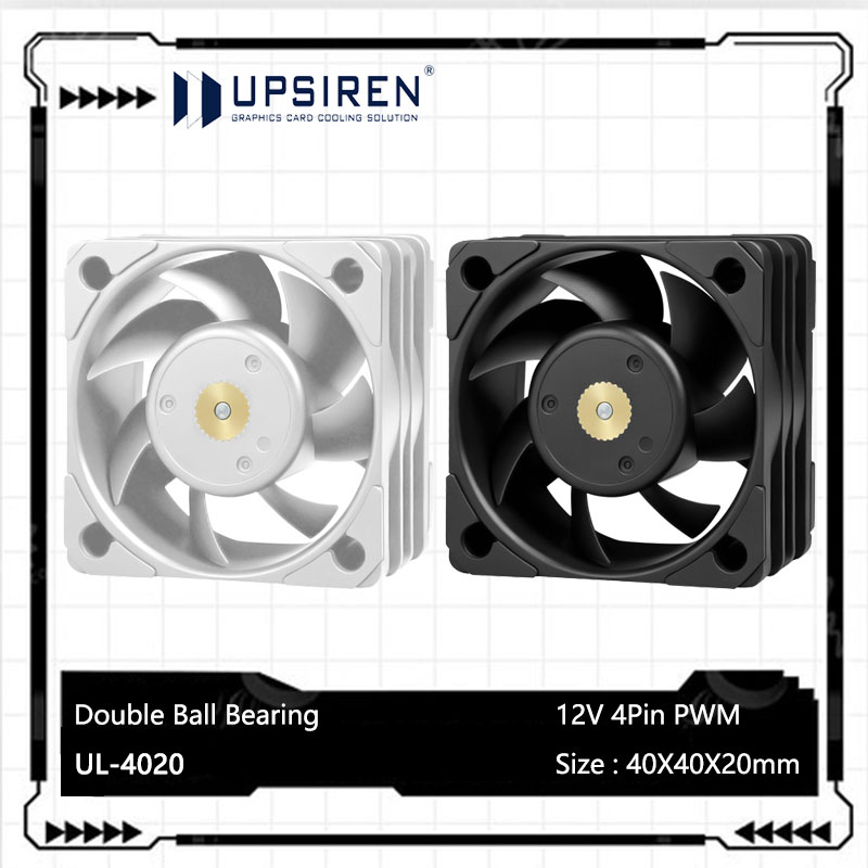 Case Fan Controller - UPSIREN UL-4020 4cm Kühlventilator/40x40x20mm/doppelte Kugellager/PWM Intelligente