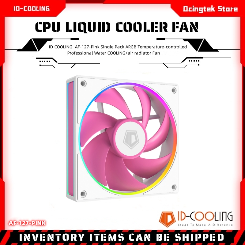 Case Fan Controller - ID COOLING AF-127-Pink Einzelpack ARGB Temperaturgesteuerter