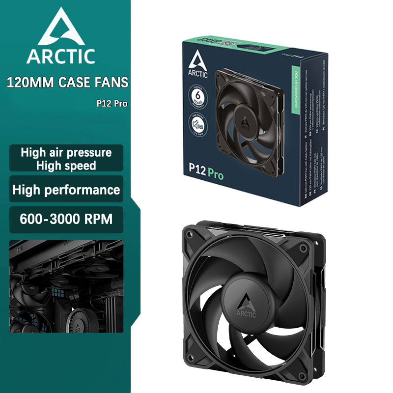 Case Fan Controller - ARCTIC P12 Pro Computer-Desktop 12cm Hochdruck-Gehäuselüfter