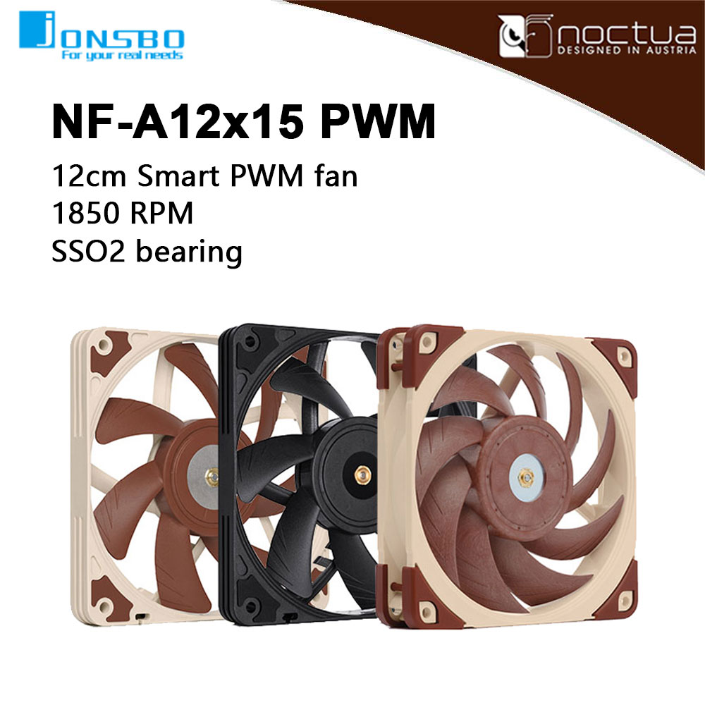 Noctua NF-A12x15 pwm chromax.  – Case Fan Controller Bewertung und Preis