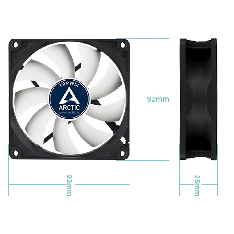 ARCTIC F9 PWM – 92 mm PWM-Gehä – Case Fan Controller Bewertung und Preis